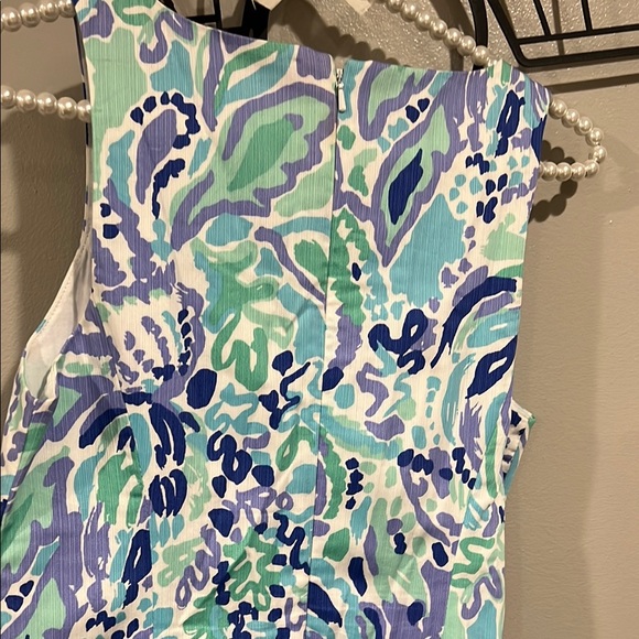 Lilly Pulitzer Blue Sleeveless V-Neck Sundress - Picture 5 of 5